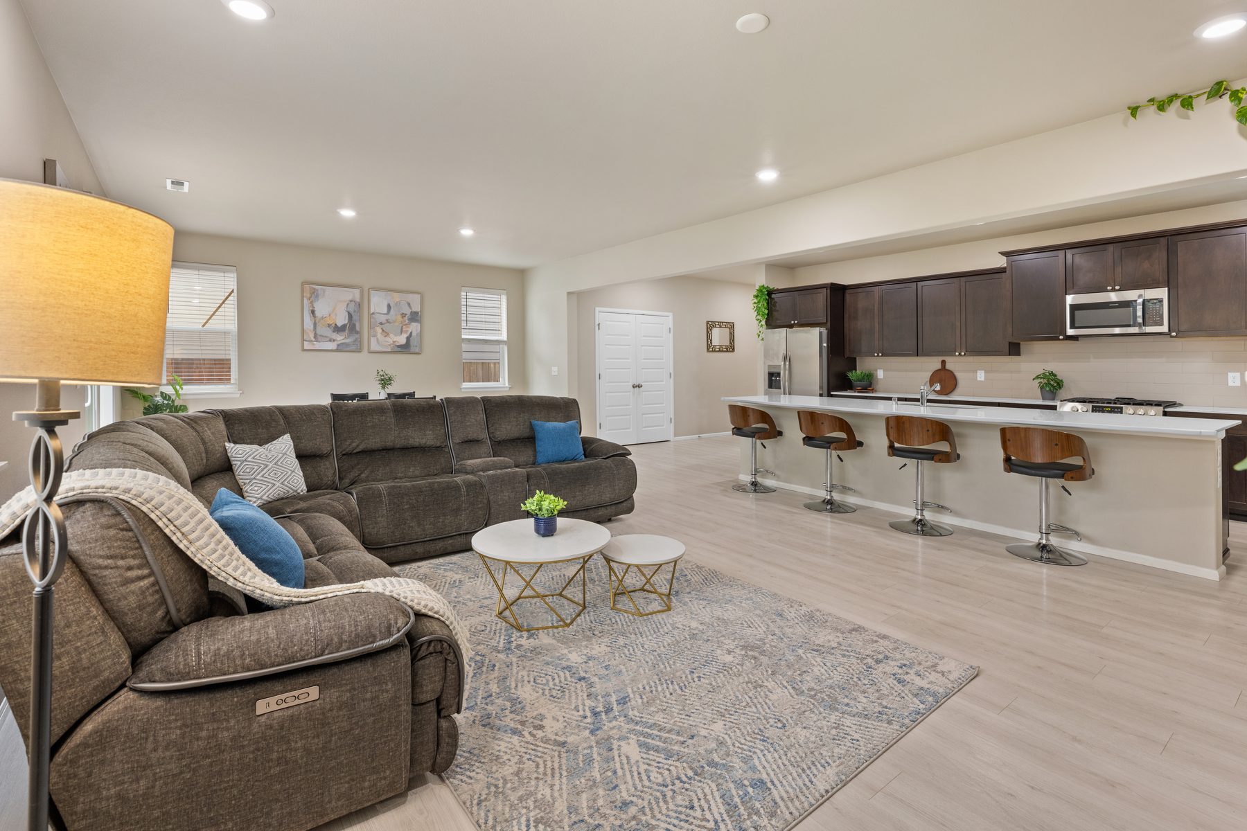 Main floor from the kitchen island